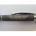 Black Bright Soft Touch Diamond Stylus Pen with Inscription