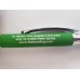 Green Bright Soft Touch Diamond Stylus Pen with Inscription